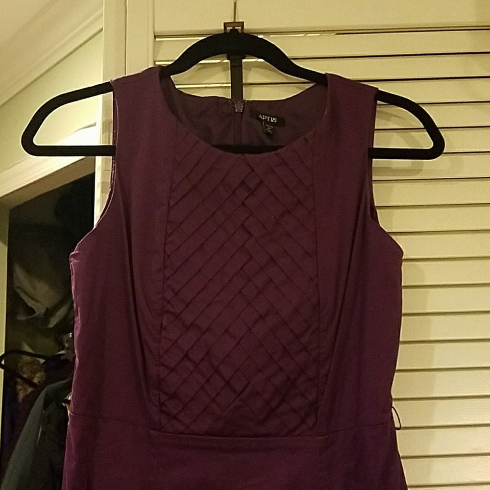 Purple work dress
